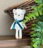 Tiny Mouse with Scarf Art Doll Blue - Image 1