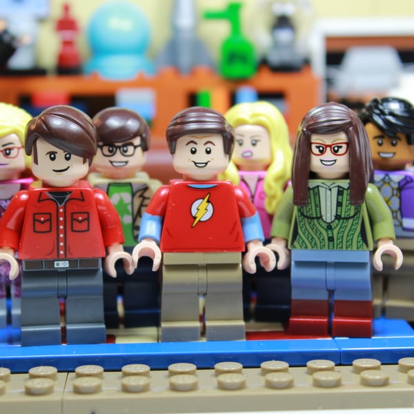 THE BIG BANG THEORY - LEGO MINIFIGURES - 8 x 6 MOUNTED PRINT - READY TO FRAME