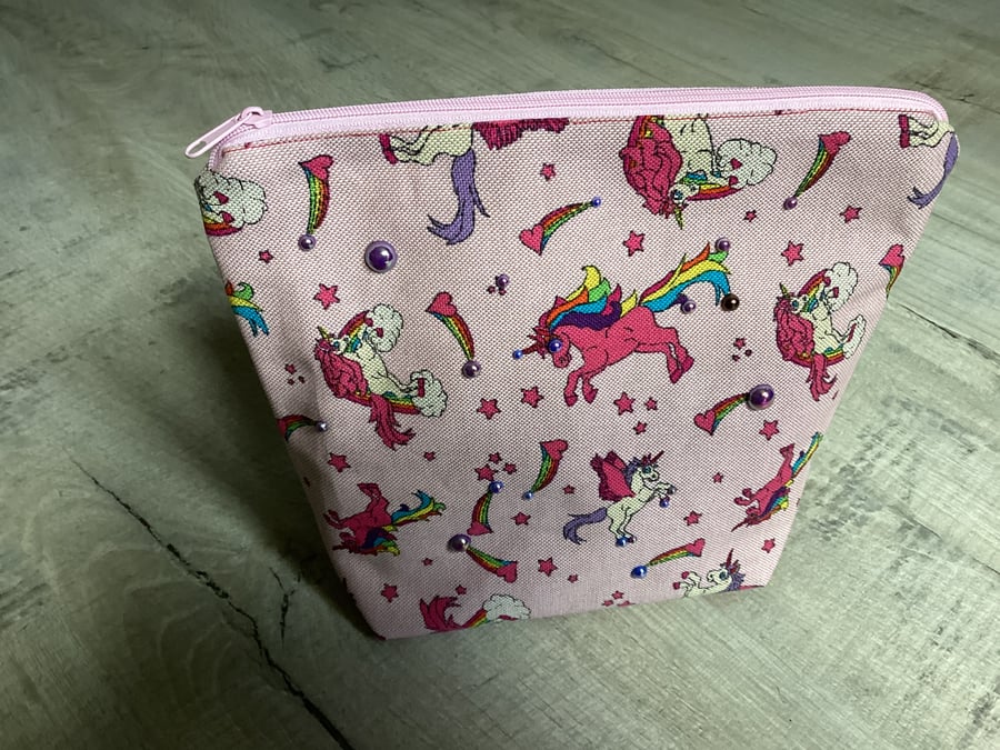 Large Unicorn zipper pouch