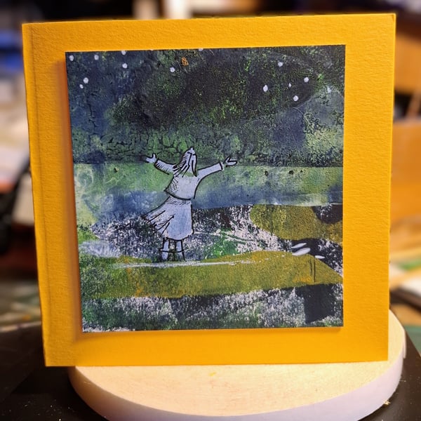Two nature inspired cards. 14x14cm. prints. Blank.