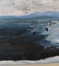 Yr Wyddfa Snowdon, Wales, Frosty December mountain in winter painting - Image 4