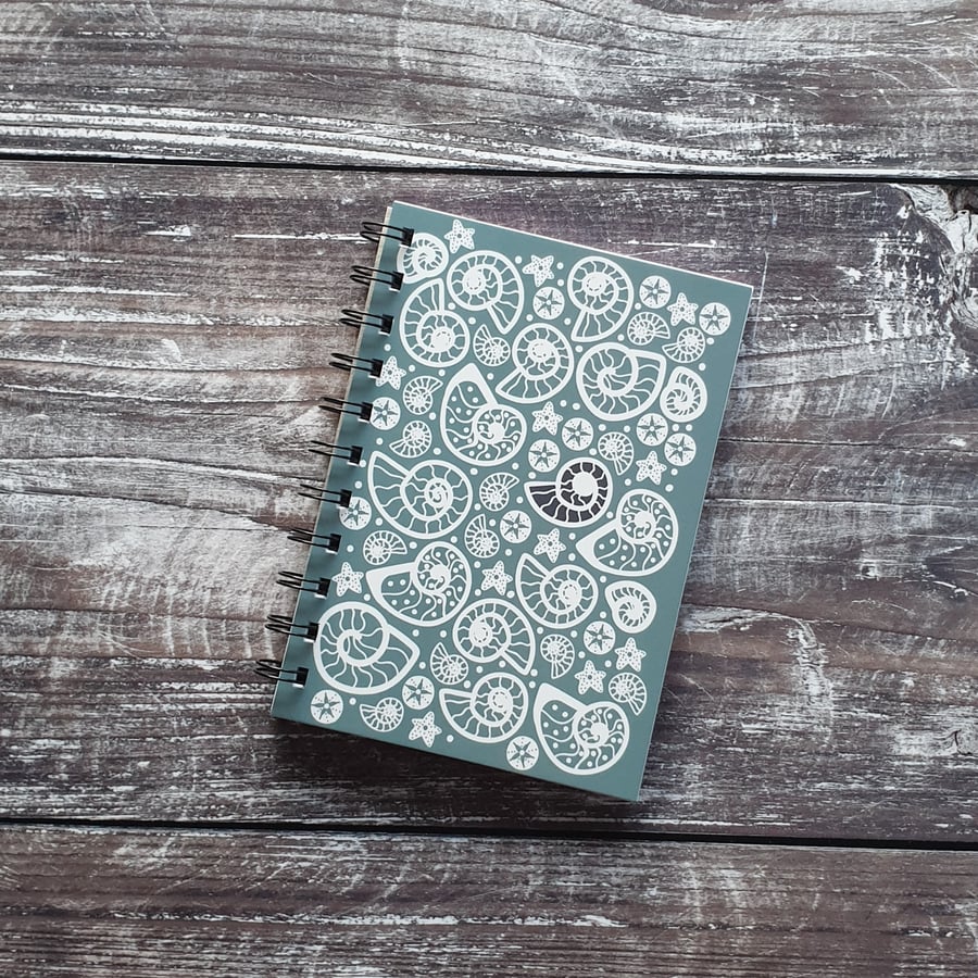 Fossil Beach A6 Notebook - Pale Blue