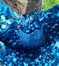 Mixed Blue, Couched Shoulder Bag, Great Gift, Soft Feel. - Image 8