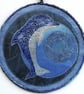 DMM02- Metal Mandala Wall Hanging-17.5cm diameter-Blue-Pewter-Silver-
