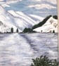 Original Painting of The Pentland Hill's in Winter.   - Image 4