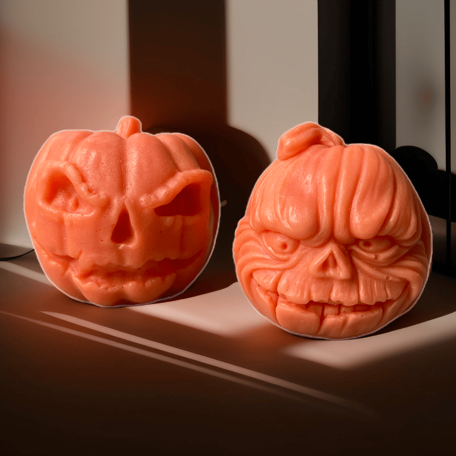 Halloween Soap Favors – Handmade Vegan Pumpkin Soaps (Batch of 10 Soap Bars )