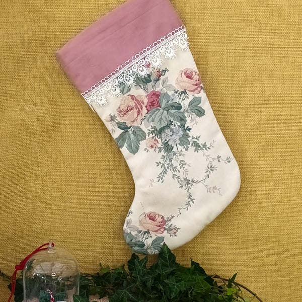 Fabric Christmas stockings, Christmas bag, Christmas decor
