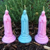 Kitsch Handmade Virgin Mary Scented Figure Candle