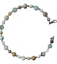 Amazonite beads bangle - Zodiac birthstone for Virgo
