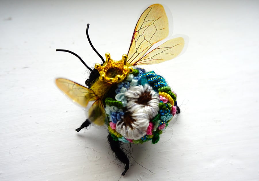 Embroidered Queen Bee 
