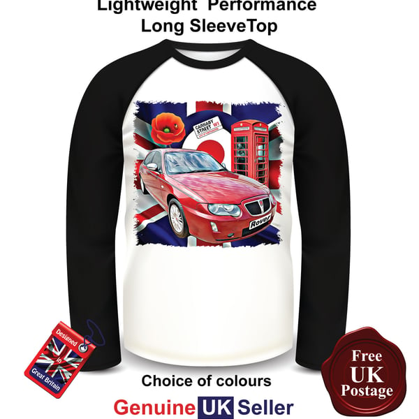 Red Rover 75 Mens T Shirt, Rover 75 Long Sleeve Top, 