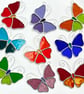 Stained Glass Butterfly Suncatcher - Handmade Decoration 