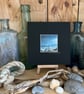 Tiny watercolour seascape in a black mount - Image 2