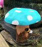 Bee on Blue Toadstool - Image 5