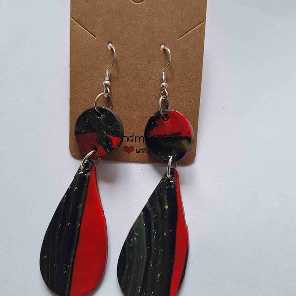 Polymer Clay Earrings. 