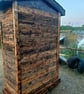  HANDCRAFTED BURNT TIMBER LOG STORE – A UNIQUE GARDEN FEATURE     - Image 2