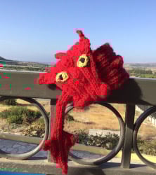 Dragon scarf knitting pattern