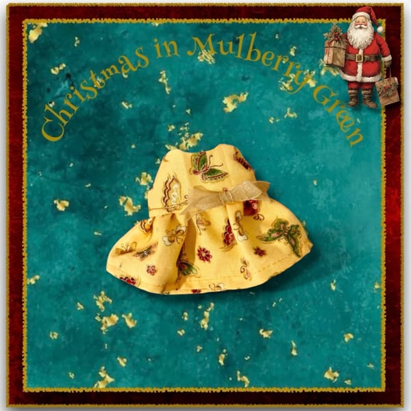 Golden Flowers Dress for Baby Daisy 