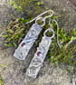 Silver and garnet fused pendant and chain - Image 7