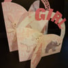 3D New Baby Girl Concertina Card