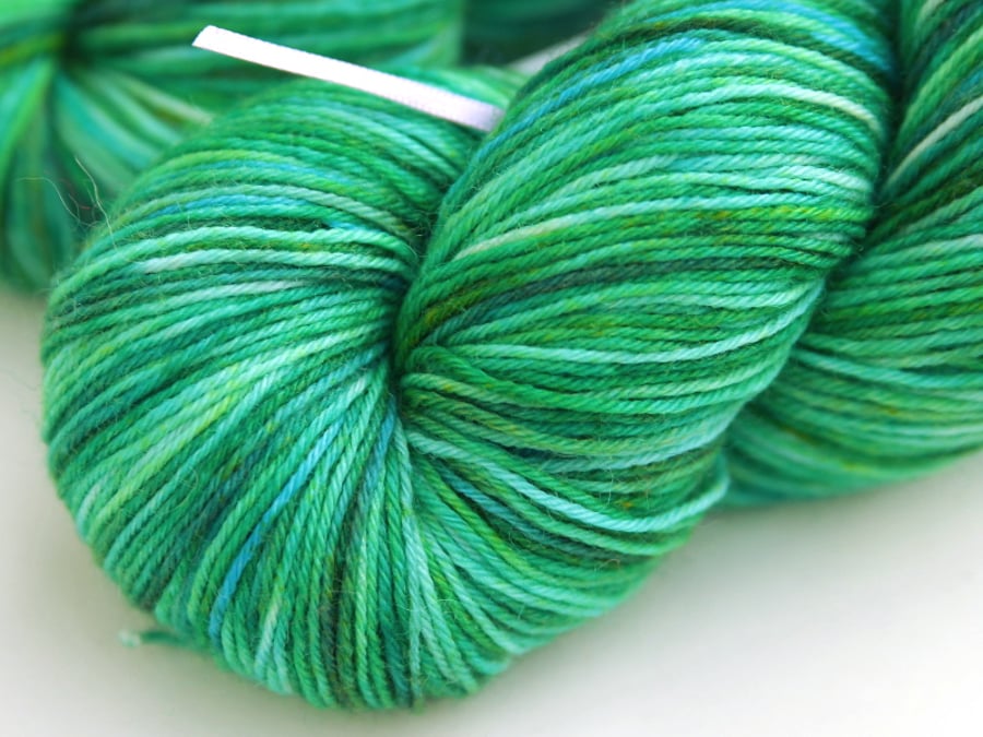 SALE Glow-worm - Superwash wool-nylon 4-ply yarn