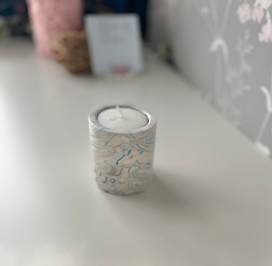 Eco Friendly pillar style tealight candle holders see pictures for designs