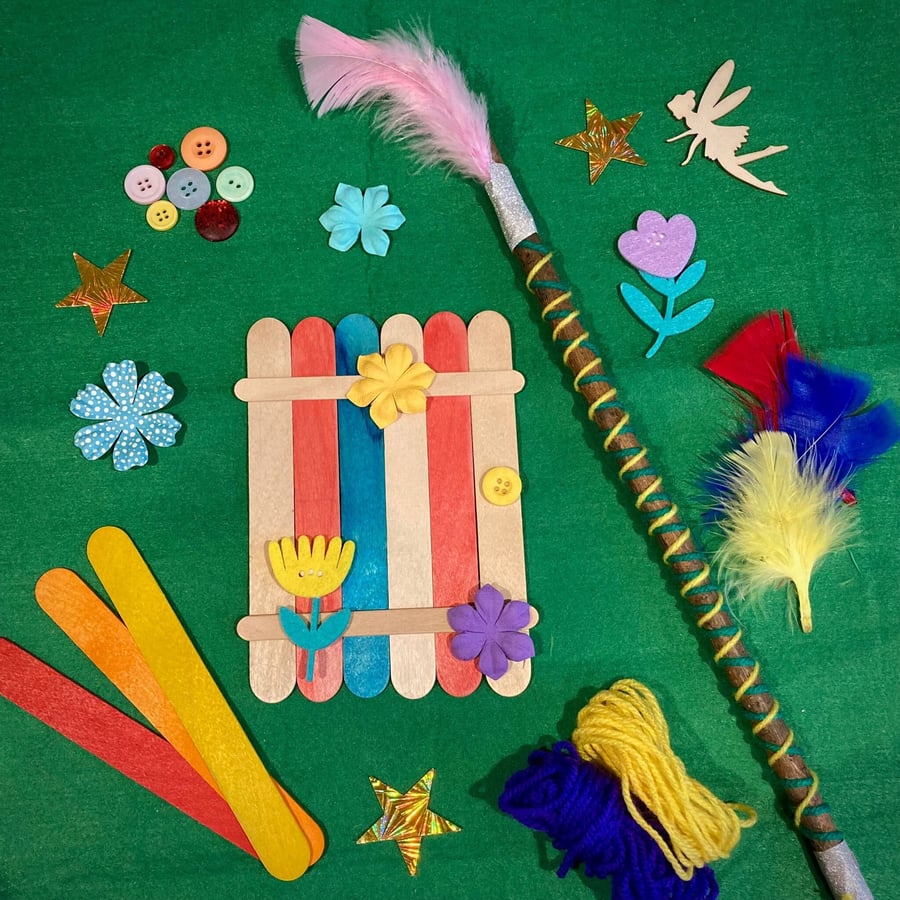 Eco Fairy Craft Kit - Fairy Door & Wand Kids Craft Kit