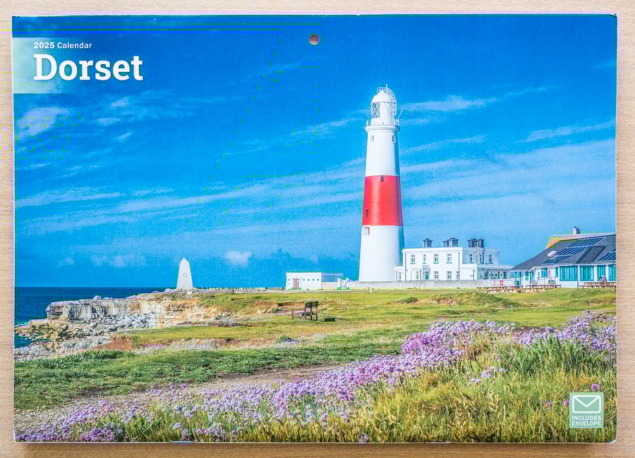 2025 A4 Wall Calendar Dorset countryside coast landscapes British UK views   