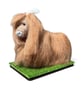 Highland cow, needle felted model, woollen sculpture