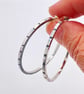 Silver Hoop Earrings  - Image 3