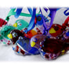 Bird Fused Glass Hanging Decoration 8cm Dichroic  