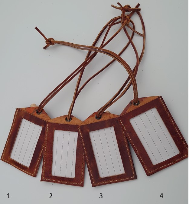 Personalised Handmade Leather Luggage Tags Folksy