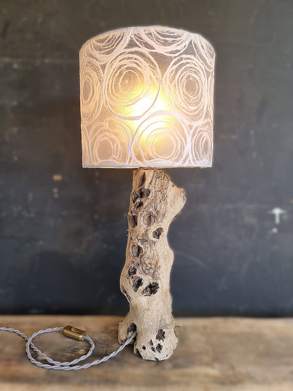  Driftwood Table Lamp,Rustic Driftwood Lamp,Drift Wood Table Lamp, with shade