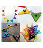 Handmade Fused Glass Personalised Name Bunting - Customised 3D Name Plaque - Image 1
