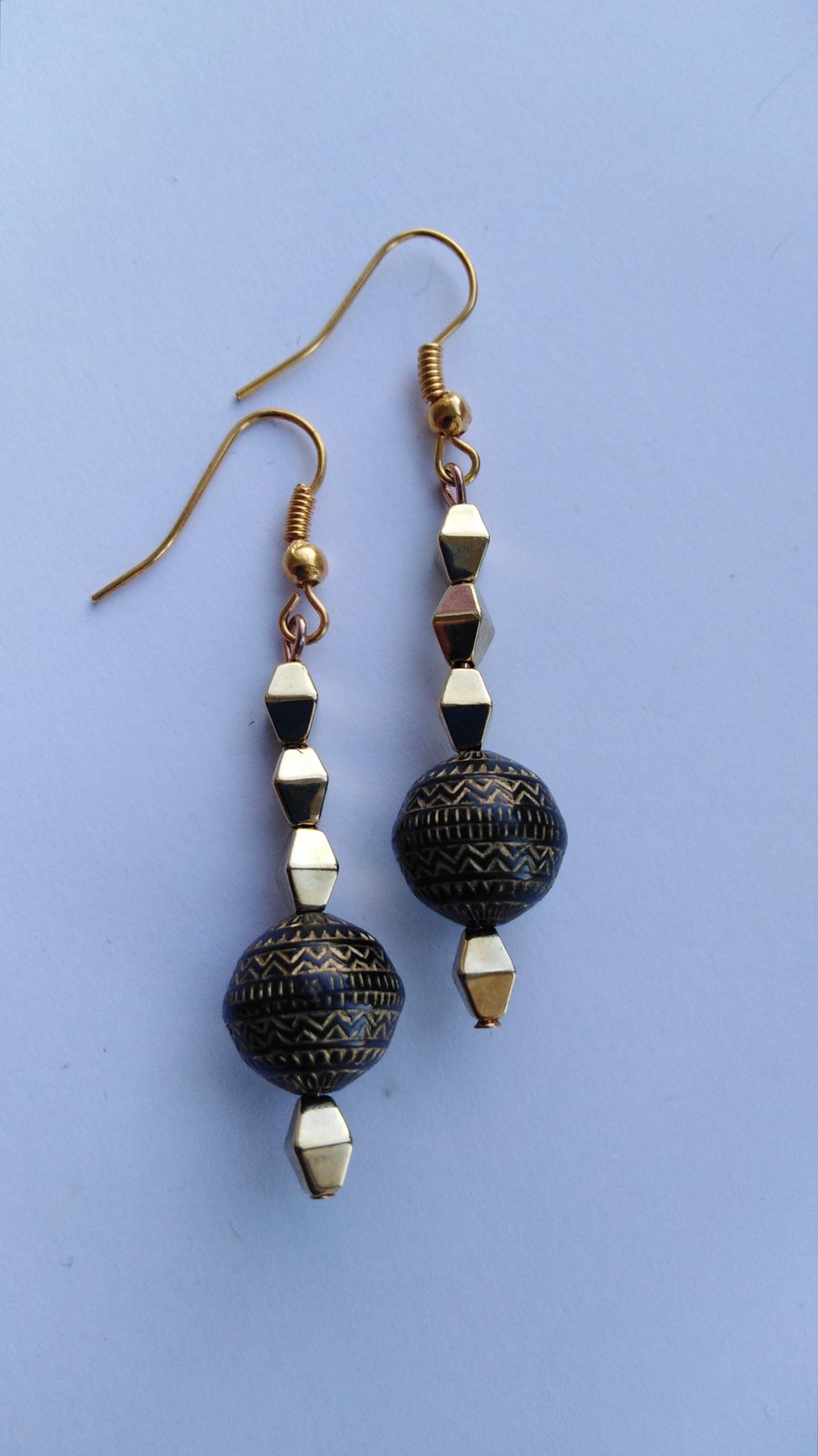 Aztec Bead Earrings