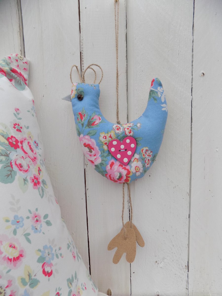  Hen Hangie Decoration Handmade from Cath Kidston Fabric Easter Gift