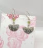 Peridot sterling silver earrings floral design gift for her August birthstone - Image 3