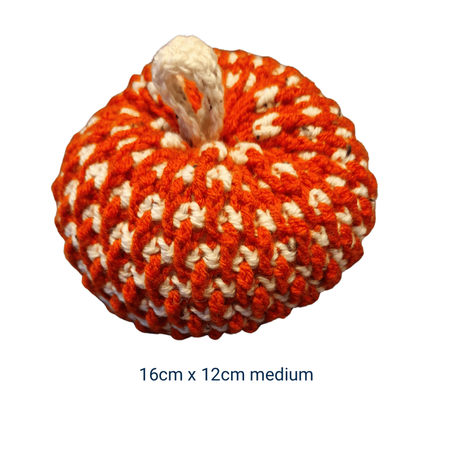 Handmade Crocheted Textured Pumpkin Made to Order