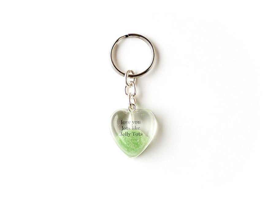 Green Jelly Tot Keyring SALE (1988)