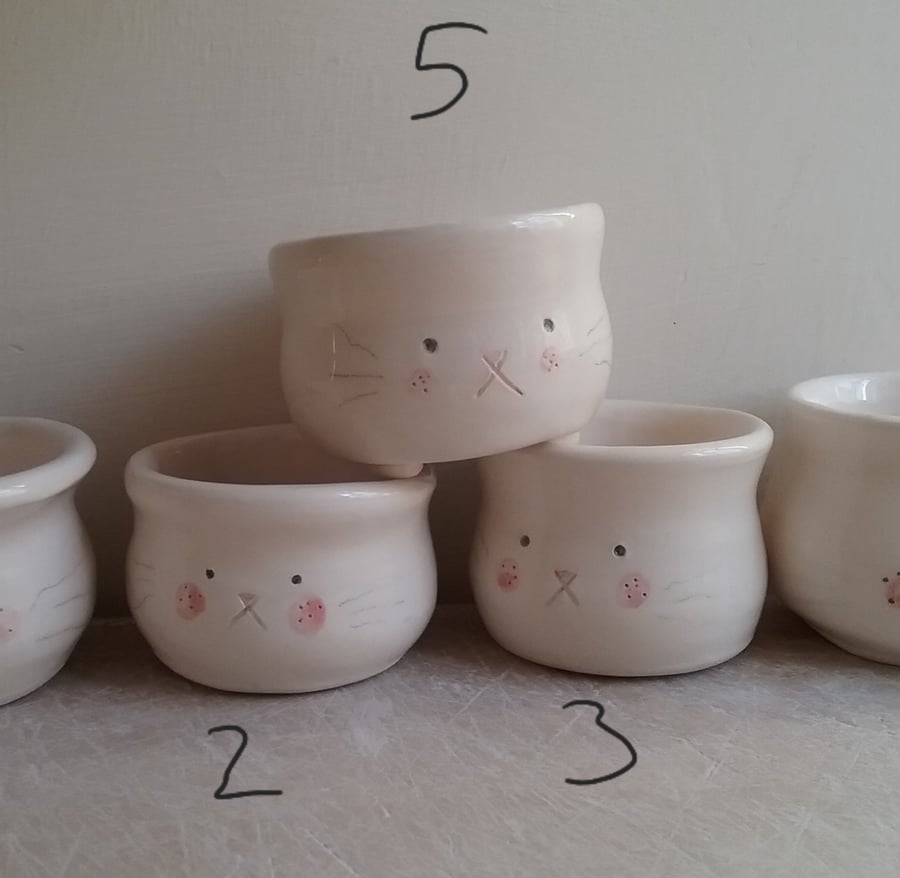 Private listing for L, 3 bunny egg cups : x