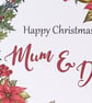 Mum and dad Christmas card, Christmas card for mum and dad, Christmas card for p - Image 6