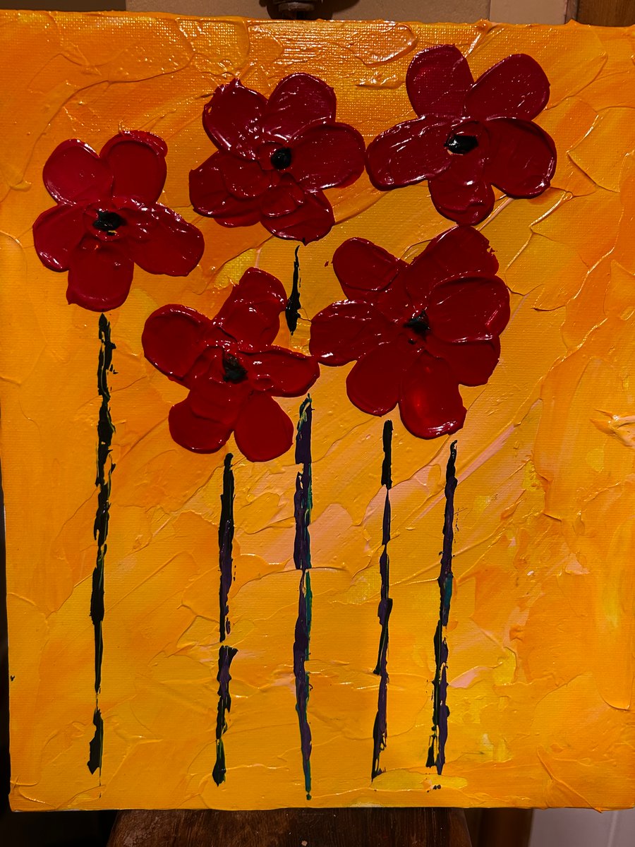 Acrylic Impasto Painting - Round Of Applause 