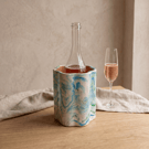 Seascape Wine Chiller -  Blue, Green and Turquoise Cork Insulated Bottle Cooler
