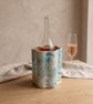 Seascape Wine Chiller -  Blue, Green and Turquoise Cork Insulated Bottle Cooler