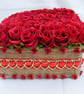 Handmade box of Red Roses. - Image 3