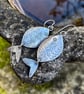 Big silver fish earrings - Image 4