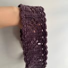 Purple floral pattern headband 