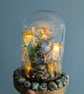 Fantasy Mermaids Retreat light up Glass Dome OOAK Handmade - Image 3