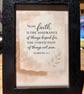 Bible Verse Frame - conviction of things not seen