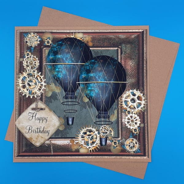Steampunk Birthday Card